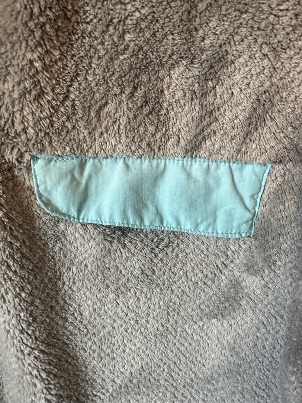 Jachs Gray Plush Fleece Pullover Snap T Jacket with Turquoise Accent Women's L - Picture 4 of 4